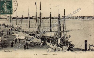 Carte postale ancienne Le Quai — Royan (Charente-Maritime)
