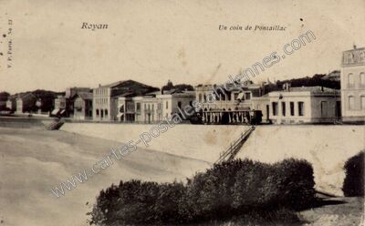 Carte postale ancienne Un coin de Pontaillac — Royan (Charente-Maritime)