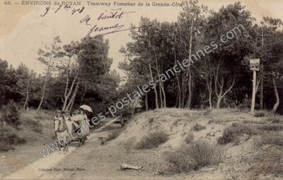 Carte postale ancienne La Grande Cote — Saint-Palais-sur-Mer (Charente-Maritime)