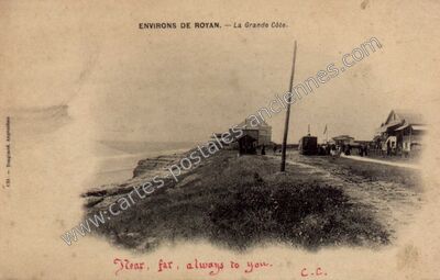 Carte postale ancienne La Grande Cote — Saint-Palais-sur-Mer (Charente-Maritime)