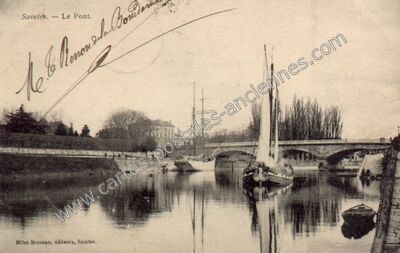 Carte postale ancienne Le Pont — Saintes (Charente-Maritime)