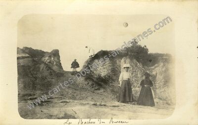 Carte postale ancienne Rochers du Bureau — Aulnay (Charente-Maritime)