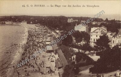Carte postale ancienne Fouras les Bains — Fouras (Charente-Maritime)