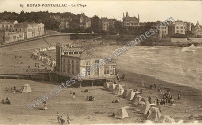 Carte postale ancienne Royan Pontaillac — Royan (Charente-Maritime)