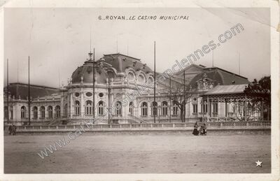 Carte postale ancienne Le Casino Municipal — Royan (Charente-Maritime)