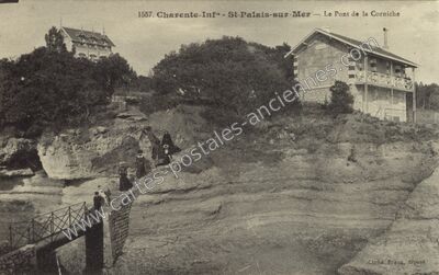 Carte postale ancienne Le Pont de la Corniche — Saint-Palais-sur-Mer (Charente-Maritime)