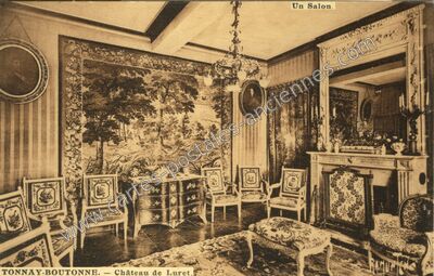 Carte postale ancienne Chateau de Luret — Tonnay-Boutonne (Charente-Maritime)