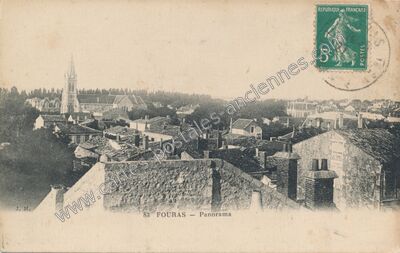 Carte postale ancienne Panorama — Fouras (Charente-Maritime)