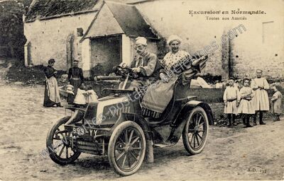Carte postale ancienne Excursion en Normandie — Non Localisée (Calvados)