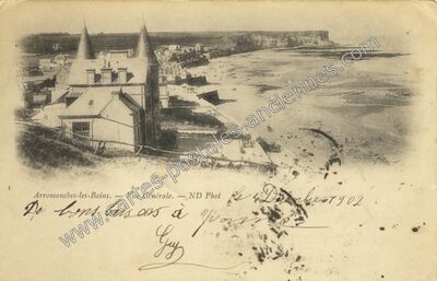Carte postale ancienne Vue Générale — Arromanches-les-Bains (Calvados)