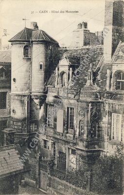 Carte postale ancienne Hôtel des Monnaies — Caen (Calvados)