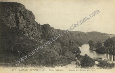 Carte postale ancienne L'Orne pittoresque - Chaîne des Rochers des Parcs — Clécy (Calvados)