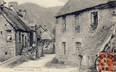 Carte postale ancienne L'Orne pittoresque. Maison de Chaume — Clécy (Calvados)