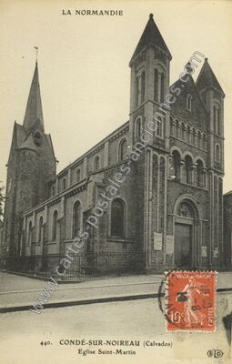 Carte postale ancienne LA NORMANDIE — Condé-sur-Noireau (Calvados)