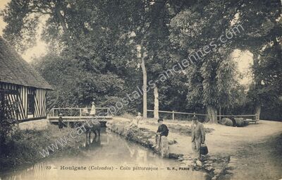Carte postale ancienne Coin pittoresque — Houlgate (Calvados)