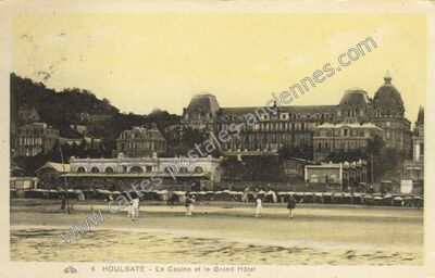 Carte postale ancienne Le Casino et le Grand Hôtel — Houlgate (Calvados)
