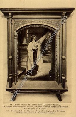 Carte postale ancienne Sainte Thérèse de l'Enfant-Jésus — Lisieux (Calvados)