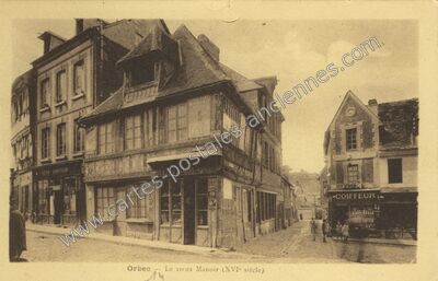 Carte postale ancienne Le vieux Manoir (XVIe siècle) — Orbec (Calvados)