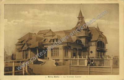 Carte postale ancienne Riva-Bella — Le Nouveau Casino — Ouistreham (Calvados)