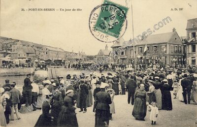 Carte postale ancienne Port en Bessin — Port-en-Bessin-Huppain (Calvados)