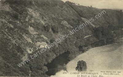 Carte postale ancienne L'Orne pittoresque. La Boucle au Chalet Bleu — Thury-Harcourt (Calvados)