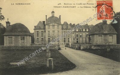 Carte postale ancienne Le Château — Thury-Harcourt (Calvados)