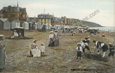 Carte postale ancienne Vue générale des villas — Villers-sur-Mer (Calvados)