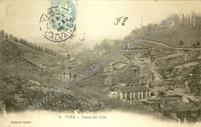 Carte postale ancienne Vaux-de-Vire — Vire (Calvados)