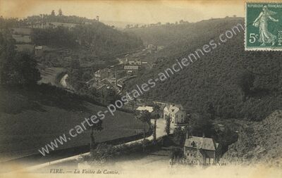 Carte postale ancienne La Vallée de Canvie — Vire (Calvados)
