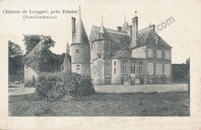 Carte postale ancienne Chateau de Long Pre — Aubigny (Calvados)