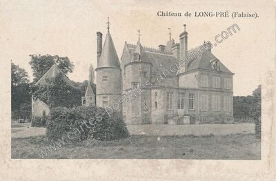 Carte postale ancienne Chateau de Long Pre — Aubigny (Calvados)