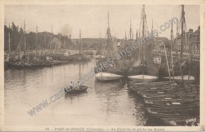 Carte postale ancienne Port en Bessin — Port-en-Bessin-Huppain (Calvados)
