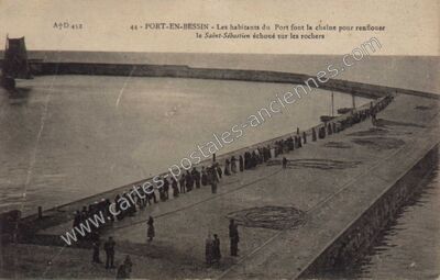 Carte postale ancienne Port en Bessin — Port-en-Bessin-Huppain (Calvados)