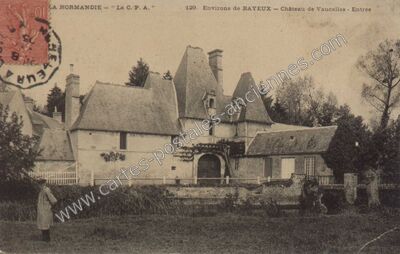 Carte postale ancienne Chateau de Vaucelles — Vaucelles (Calvados)