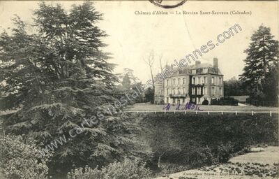 Carte postale ancienne Chateau d'Ablon — Ablon (Calvados)