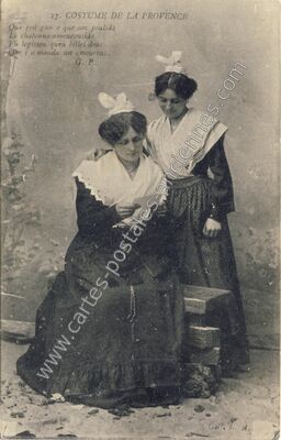 Carte postale ancienne Costumes de Provence — Non Localisée (Bouches-du-Rhône)