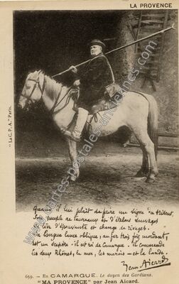 Carte postale ancienne En Camargue — Non Localisée (Bouches-du-Rhône)