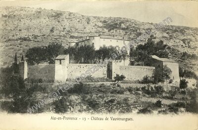 Carte postale ancienne Château de Vauvenargues — Aix-en-Provence (Bouches-du-Rhône)