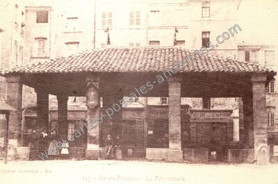 Carte postale ancienne La Poissonnerie — Aix-en-Provence (Bouches-du-Rhône)