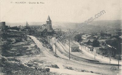 Carte postale ancienne Quartier du Pilon — Allauch (Bouches-du-Rhône)