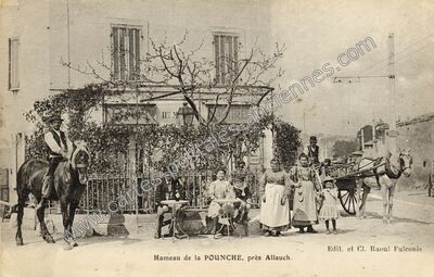Carte postale ancienne La Pounche — Allauch (Bouches-du-Rhône)