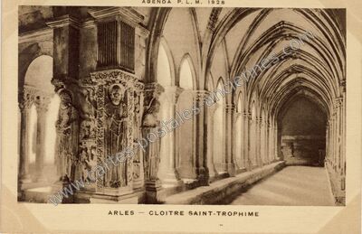 Carte postale ancienne Cloitre Saint-Trophime — Arles (Bouches-du-Rhône)