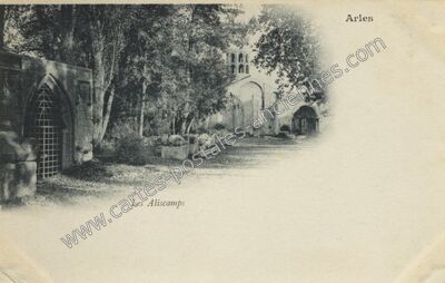 Carte postale ancienne Les Aliscamps — Arles (Bouches-du-Rhône)