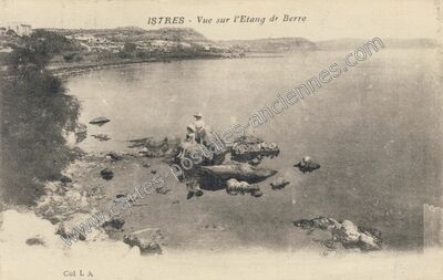 Carte postale ancienne Vue sur l'Etang de Berre — Istres (Bouches-du-Rhône)