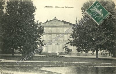 Carte postale ancienne Château de Valmousse — Lambesc (Bouches-du-Rhône)