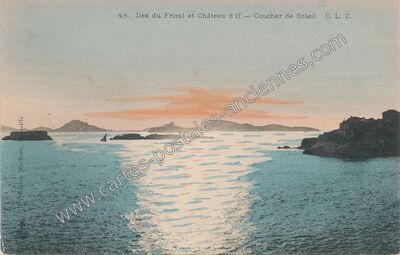 Carte postale ancienne Iles du Frioul — Marseille (Bouches-du-Rhône)