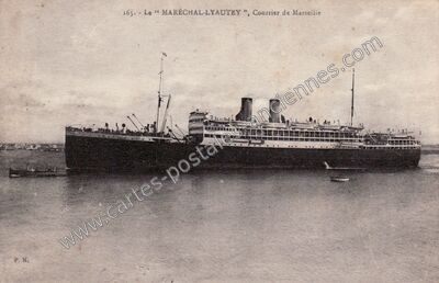Carte postale ancienne Marechal Lyautey — Marseille (Bouches-du-Rhône)