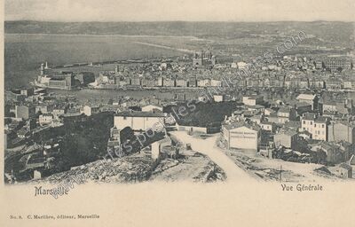Carte postale ancienne Vue Générale — Marseille (Bouches-du-Rhône)