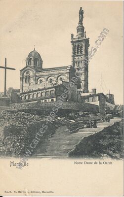 Carte postale ancienne Notre Dame de la Garde — Marseille (Bouches-du-Rhône)
