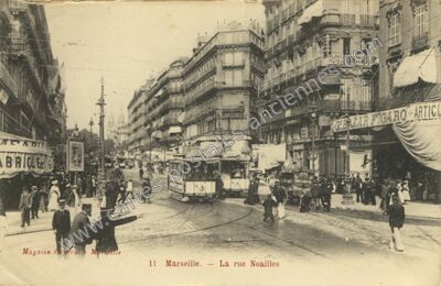 Carte postale ancienne La rue Noailles — Marseille (Bouches-du-Rhône)